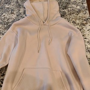 Beige Girls Hoodie Medium